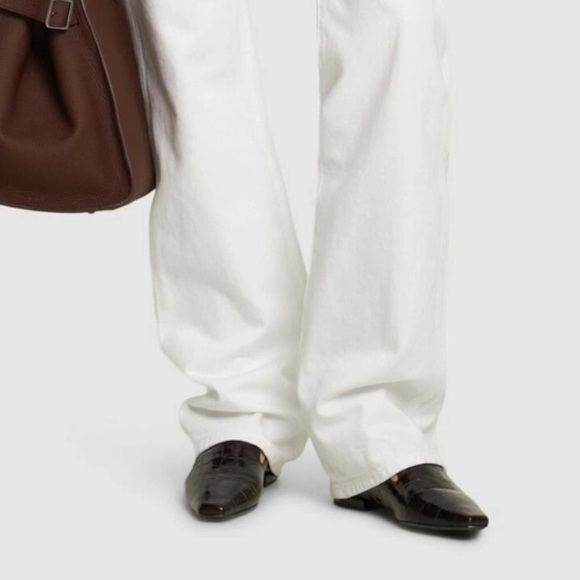 Loulou Studio 10mm Mona embossed leather loafers - Picture 4 of 4